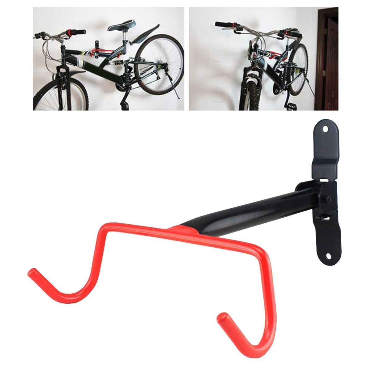 Bike Wall Mount Rack Hook Hanger 60kg Load Bicycle Storage