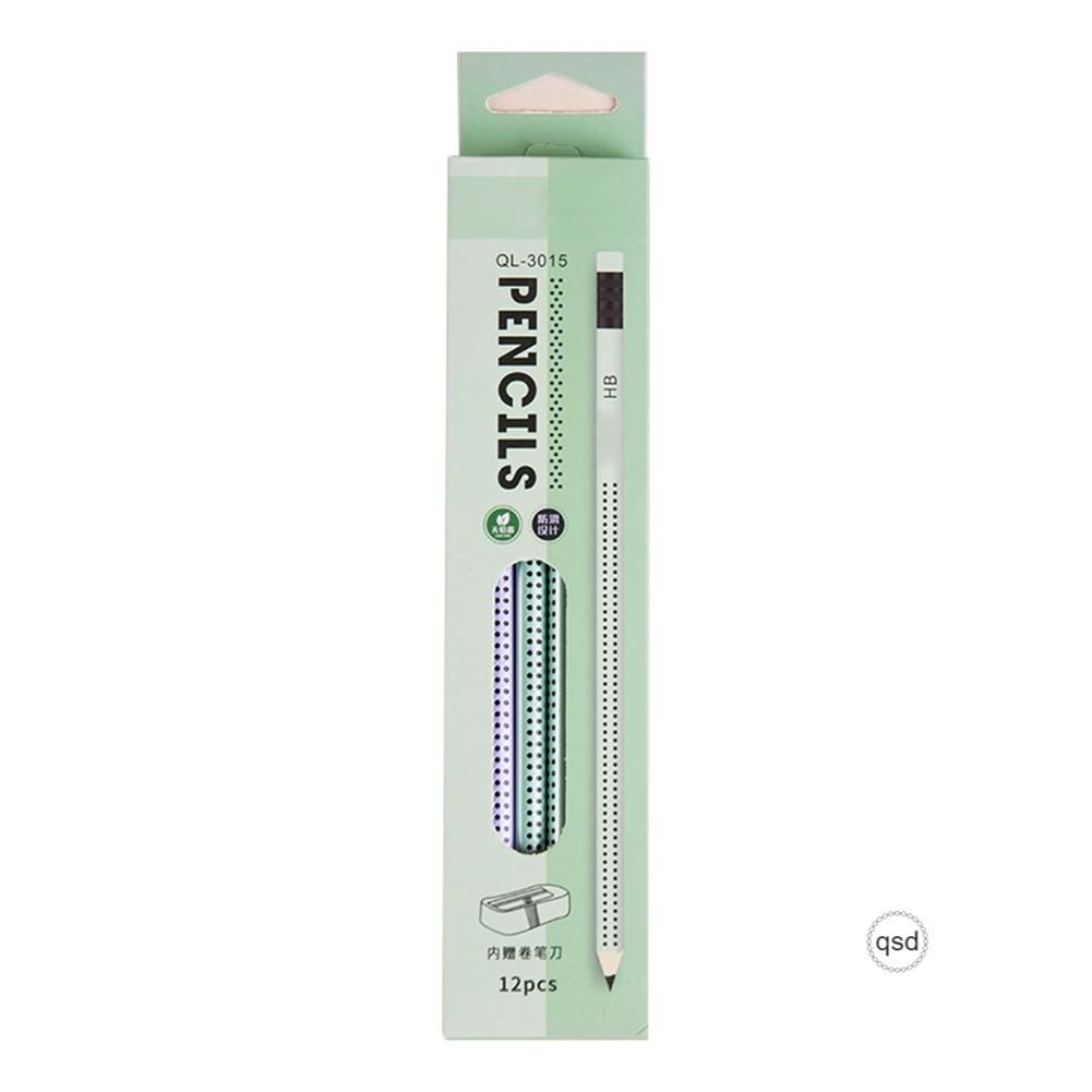 Cute Writing Triangles Pencils With Eraser Multi-Color