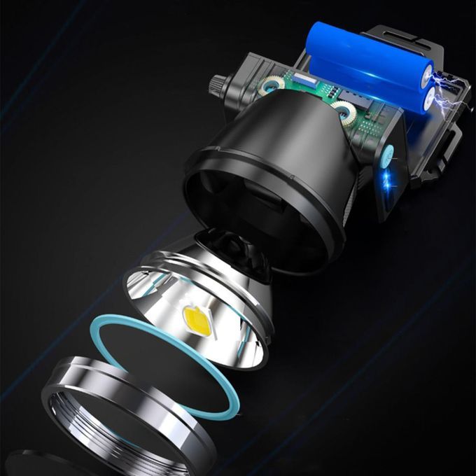 USB Charging  Rechargeable Motion Sensor Head Torch Multicolor