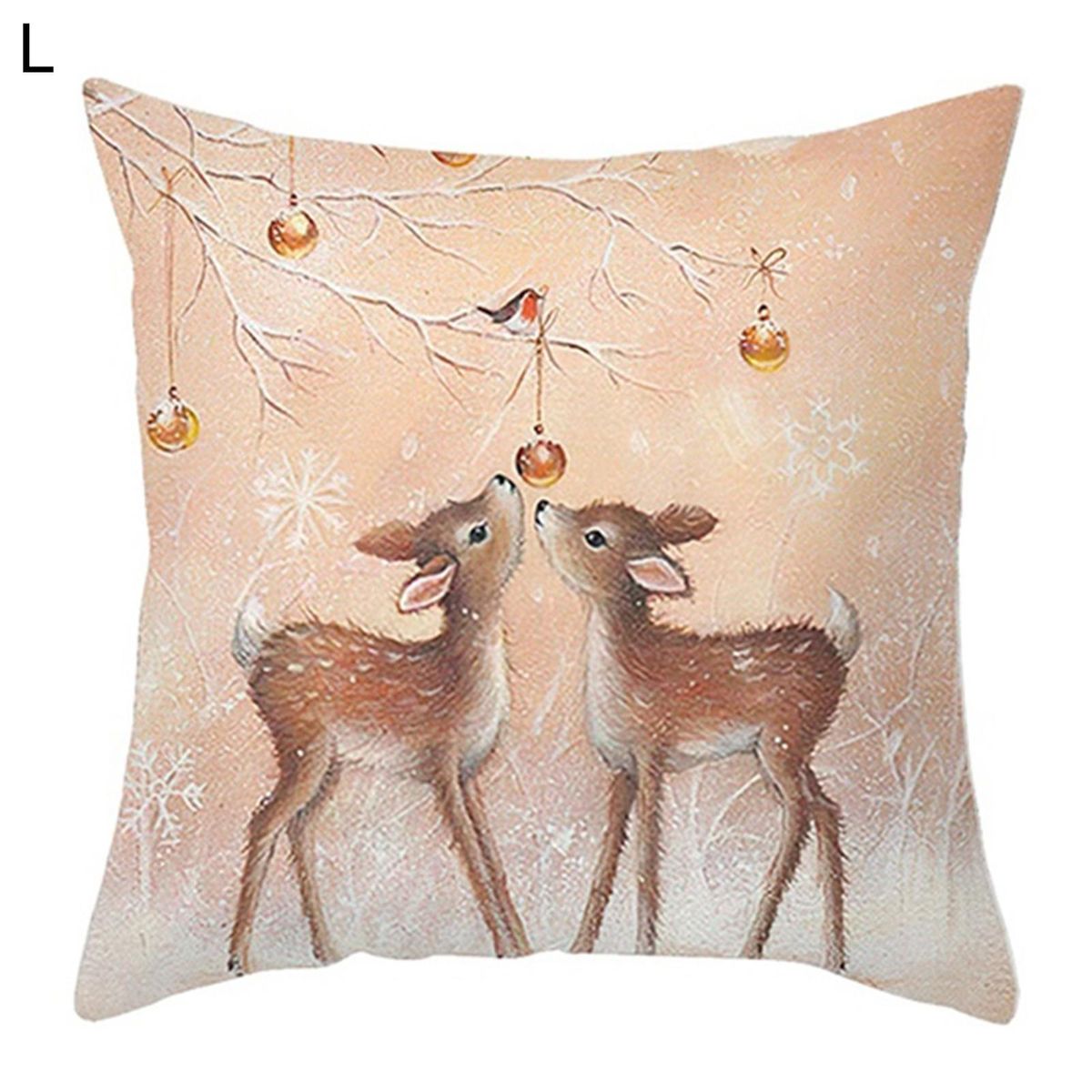 Christmas Pillowcase Cute Christmas Printed Throw Pillow Cover Home Decor