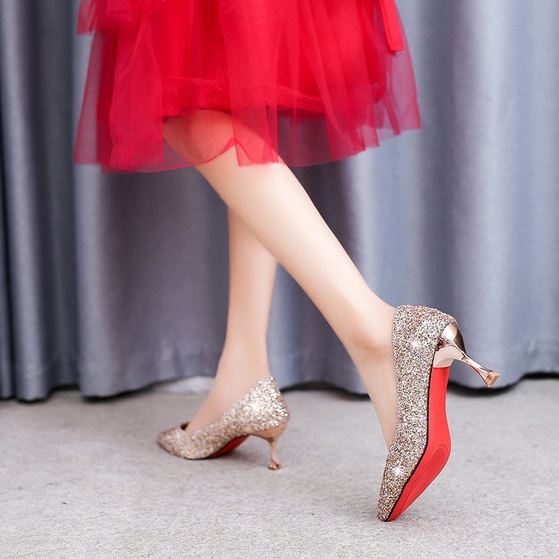 Women Shoes High Heel Sexy Patent Leather Shoes