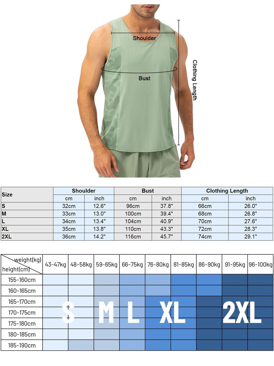 Men Sports Vest Sleeveless Quick Dry Running Fitness Tank Tops