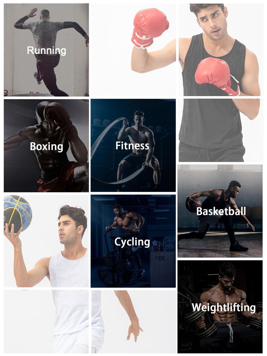 Men Sports Vest Sleeveless Quick Dry Running Fitness Tank Tops
