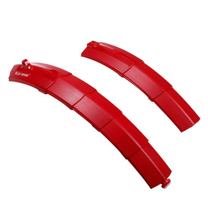 Bicycle MTB Mudguards Mountain Bike Front Fear Mud Guard Set Tire Red