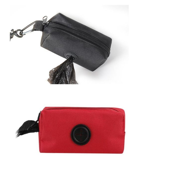 2Pcs Dog Poop Bag Holder Oxfor Cloth Scratch Resistant Waste Bag