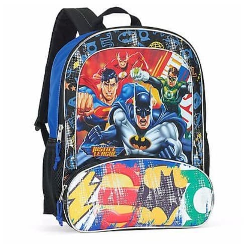 Justice League Super Hero Backpack With Front Pouch