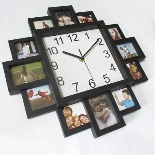 Diy Modern 16 Inch Photo Frame Wall Clock