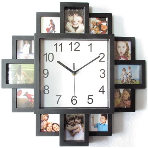 Diy Modern 16 Inch Photo Frame Wall Clock