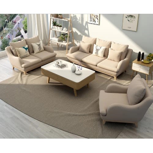 Brandon Spring Lounge Sofa - Beige