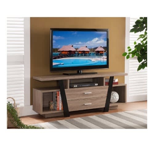 Striking TV Stand With Storage Option