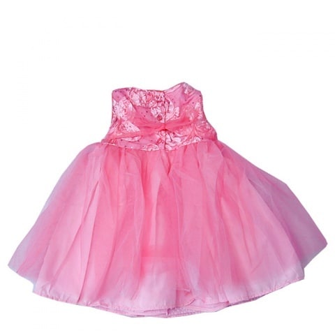 Marmellata Little Girl Soutache Dress - Pink