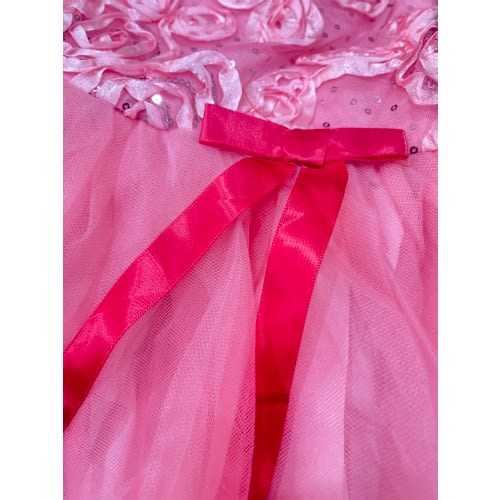 Marmellata Little Girl Soutache Dress - Pink