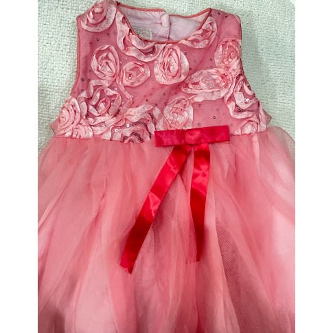 Marmellata Little Girl Soutache Dress - Pink
