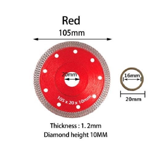 105mm Mesh Wave Diamond Cutting Disc Blade For Tile Marble