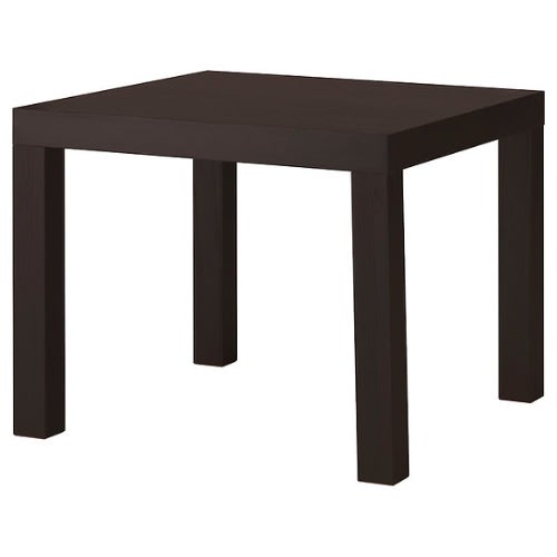 Lack Side Table - 55x55cm - Black