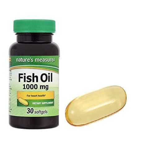 Fish Oil 1000 Mg  For Joint Support - Immunity + Heart Health + Brain  -  30 Soft Gel  -07/23