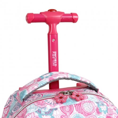 16inch Rolling Backpack & Lunch Kit - Multicolor