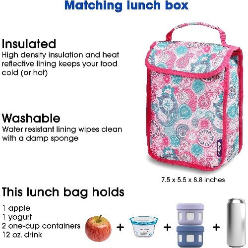 16inch Rolling Backpack & Lunch Kit - Multicolor