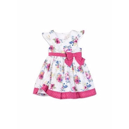 Sketch Floral Dress - Multicolour