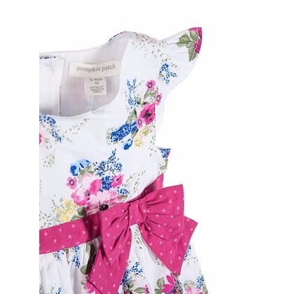 Sketch Floral Dress - Multicolour