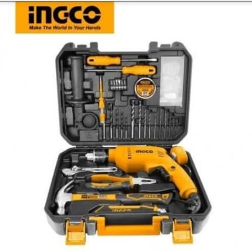 Ingco Hkthp11151 With Impact Drill - 680W - 115 Pcs Tools Set