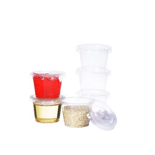 Disposable Sauce Containers With Lid - 1 Oz