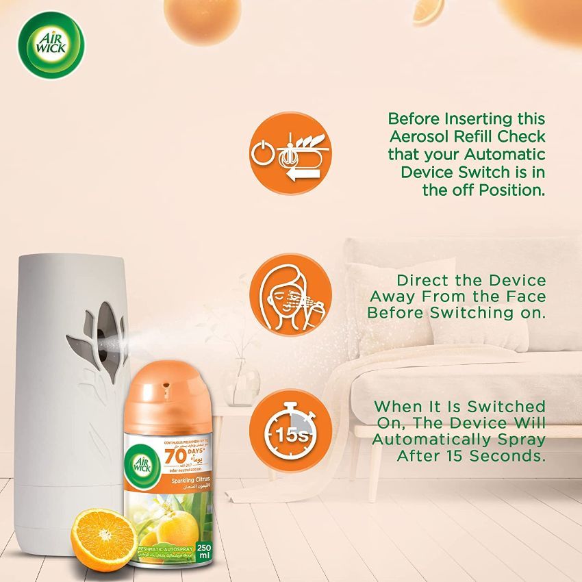 Freshmatic Refill Air Freshener - Sparkling Citrus X 2