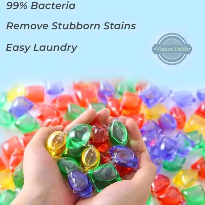 100 Washing Pods Laundry Fragrance Soaps Fabrics Softner Beads