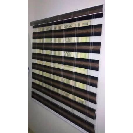 Window Blind  - 1m By 1m - 39inch By 39inch - Brown