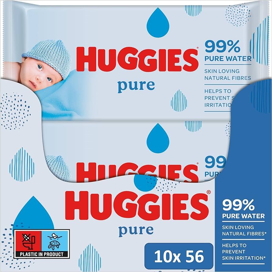 Pure Natural Baby Wipes 10 X 56 Count