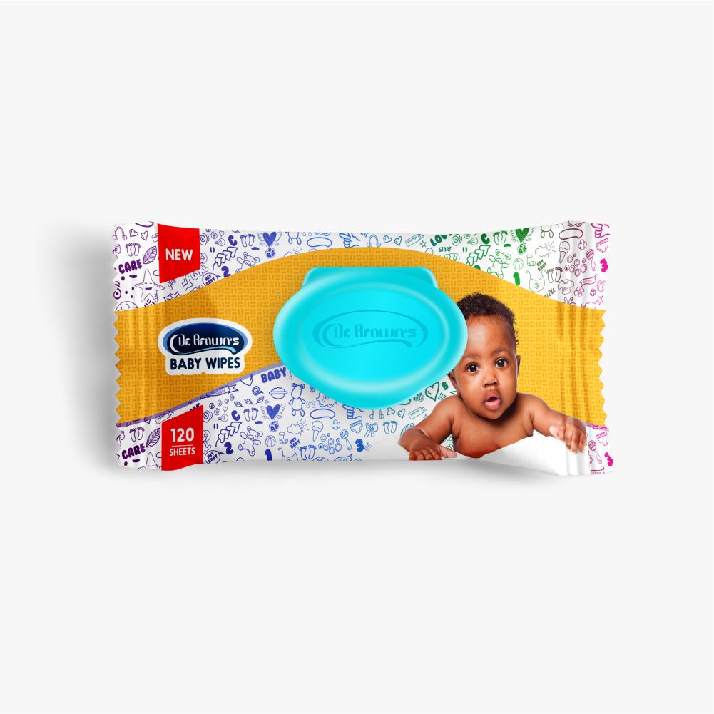 Dr Brown's Baby Wipes 120 Sheets