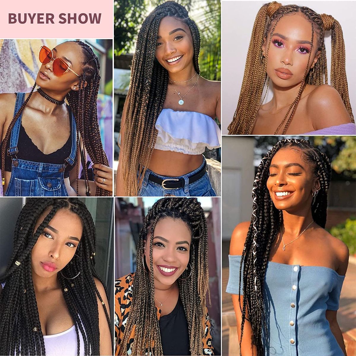 Long Braiding Wigs 18 Inch Crochet Braids 22 Strands Crochet PreLooped Crochet Hair