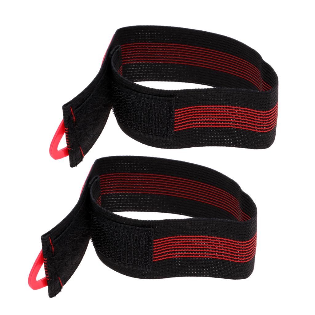 Bicycle Ankle Leg Strap Cycling Bike Riding Pants Band Leg Strap  Red