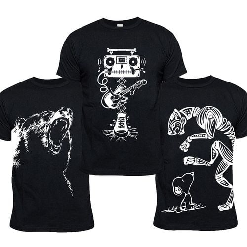 Best Creative Tshirts 3-in-1 Tshirt Bundle -black