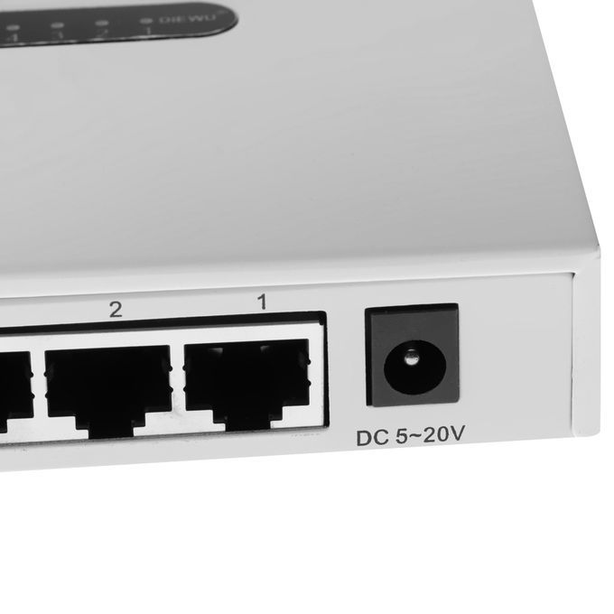 5Port 10100M Desktop Network Switch Fast Ethernet Switch LAN White