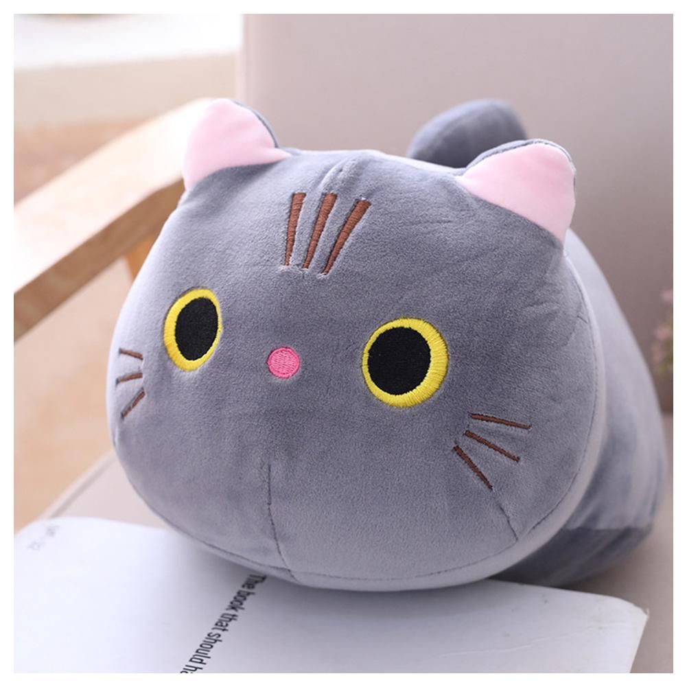 Cute Cat Long Pillow Comfortable Plush Filling Throw Pillow