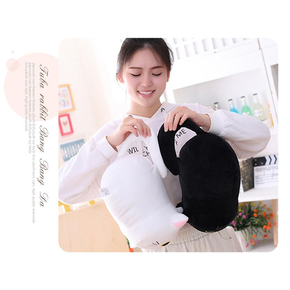 Cute Cat Long Pillow Comfortable Plush Filling Throw Pillow