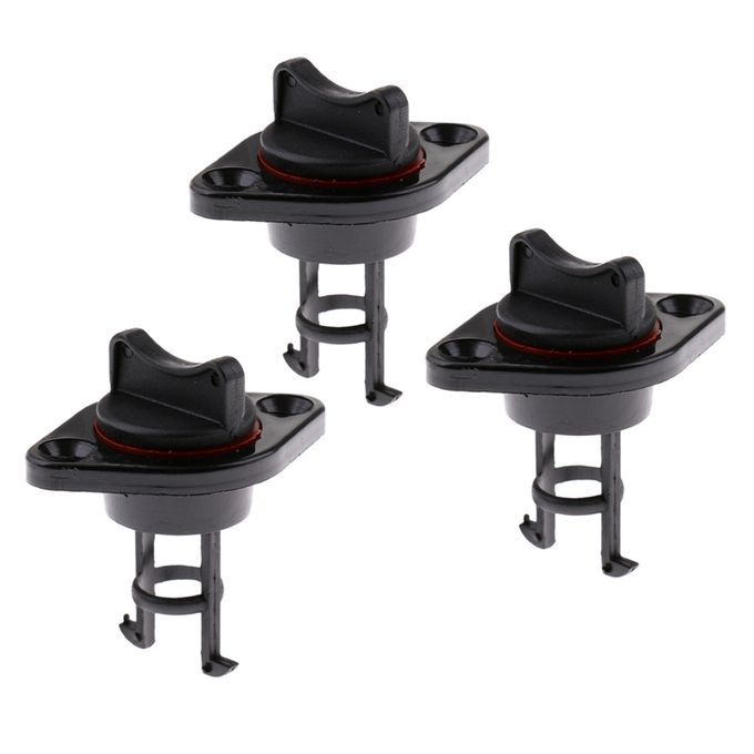 3PCS BOAT MARINE BEACH COOLER LIVEWELL NYLON DRAIN PLUG 1 SCREW IN