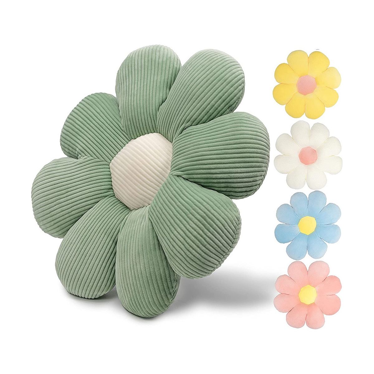Home Decor Flower Pillow - Decorative Pillows, Green