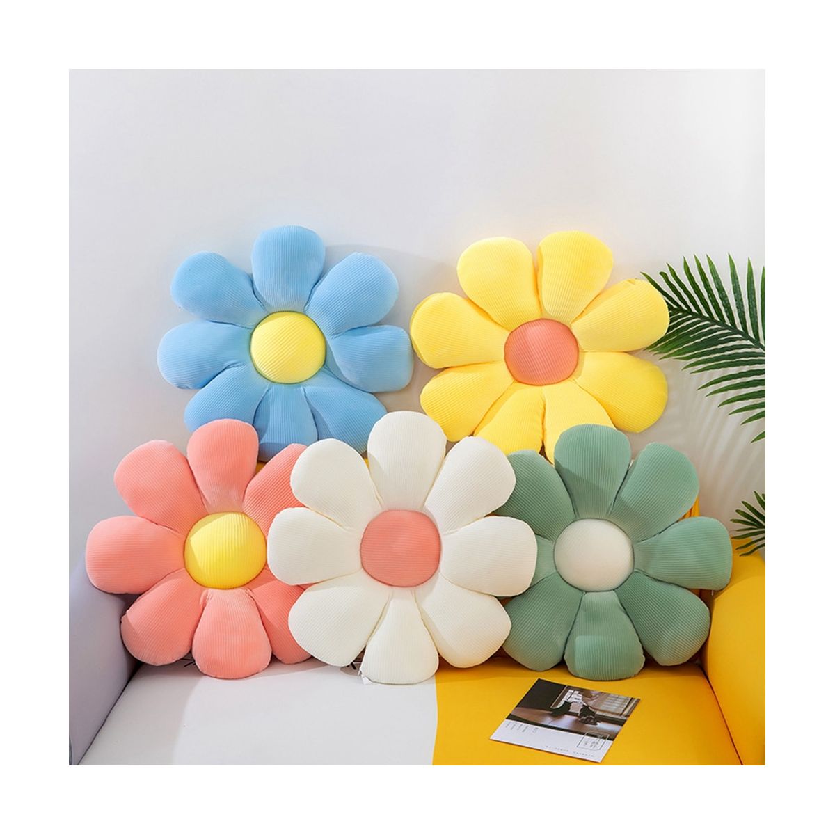 Home Decor Flower Pillow - Decorative Pillows, Green