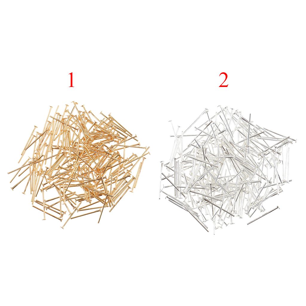 200pcs 19mm Head Pins 1mm Head Jewellery Findings Craft