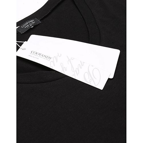 Men Fashion Sleeveless Asymmetric Hem Tank Tops Loose Casual Tops-Black