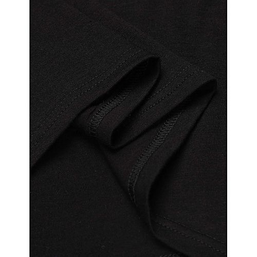 Men Fashion Sleeveless Asymmetric Hem Tank Tops Loose Casual Tops-Black