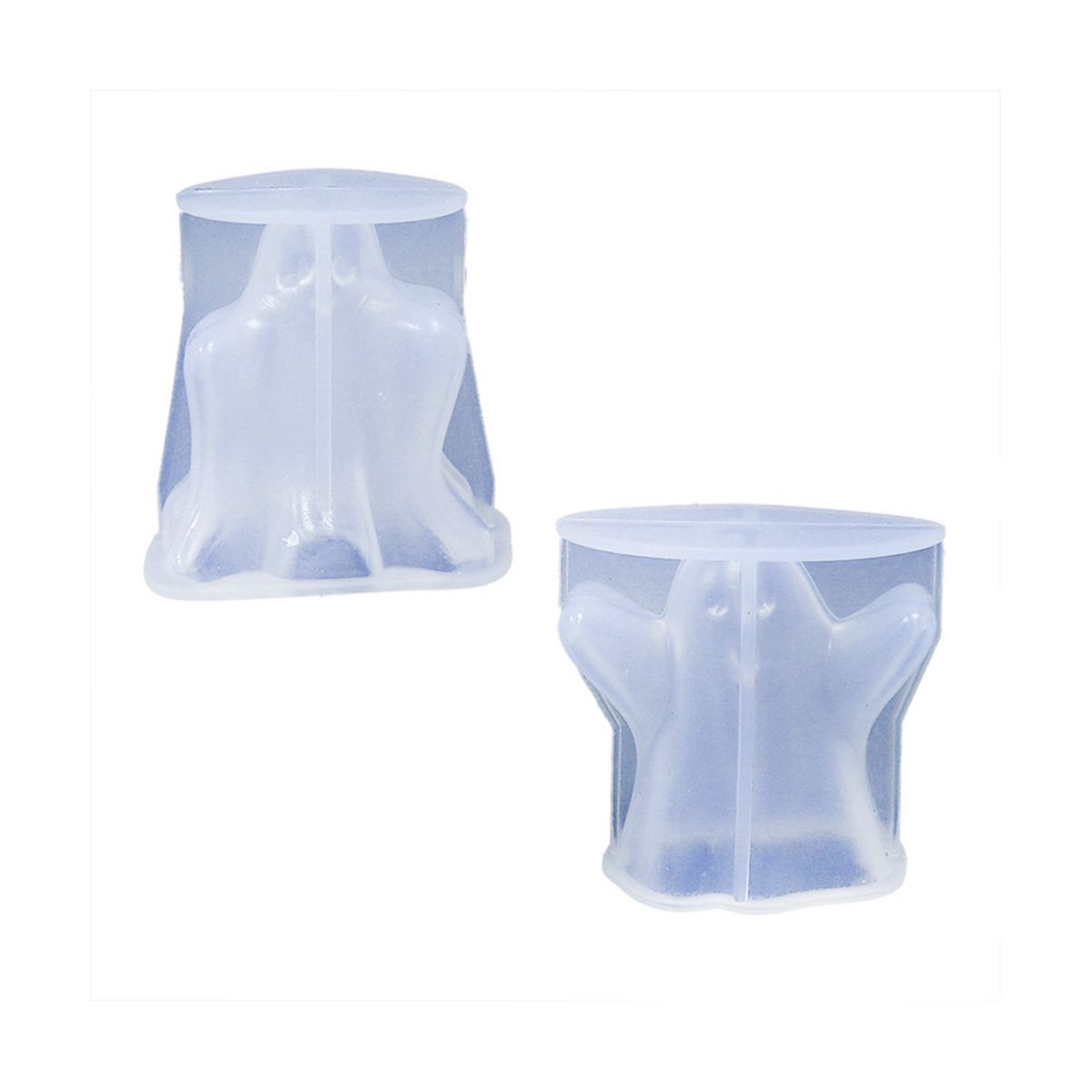 2Pcs Halloween Candle Silicone Mold DIY Horror Ghost