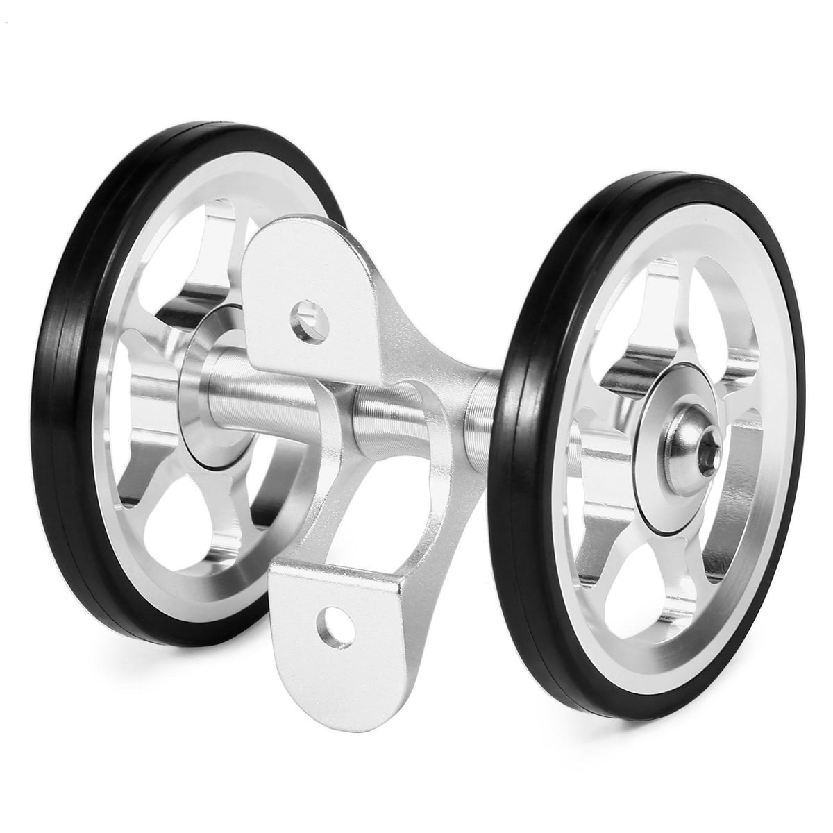 Aluminum Alloy Bike Double Roller Rear Wheels Replacement for Brompton Folding Bicycle Rear Mudguard