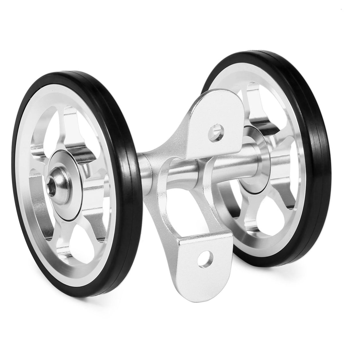Aluminum Alloy Bike Double Roller Rear Wheels Replacement for Brompton Folding Bicycle Rear Mudguard