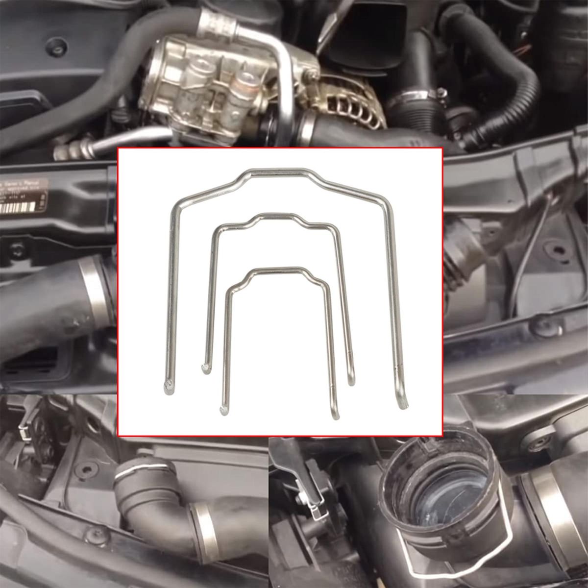 Radiator Hose Retaining Hose Clip,Radiator Hose Clip Replacement for BMW E39 E38 E60 E90 745Li X5 E46 325i 328i M3 540i 740iL 740i 154 23