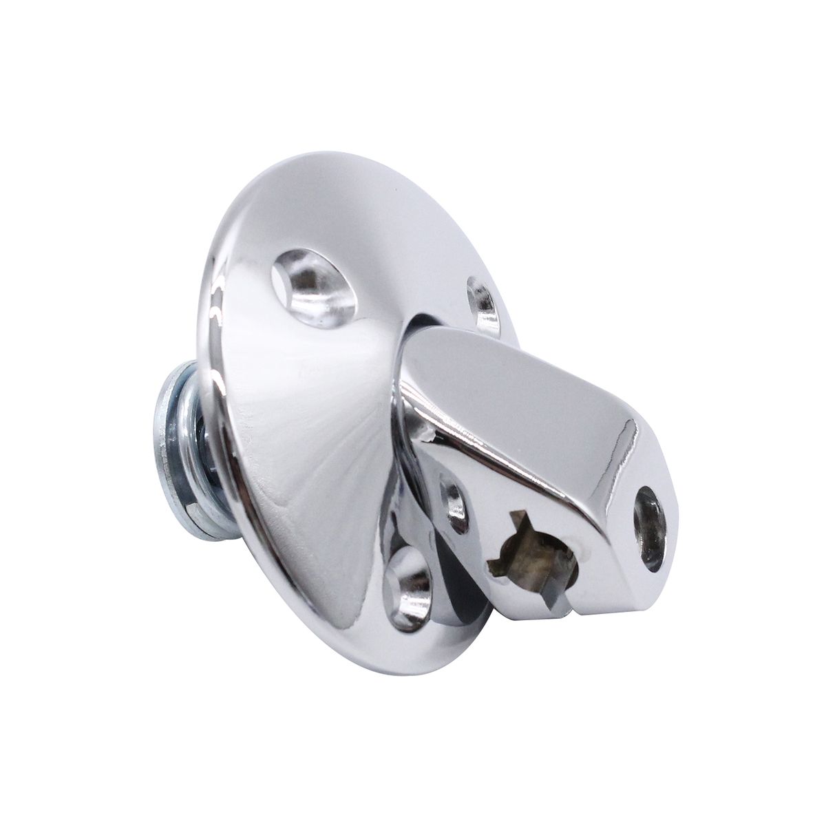 One Pair Sunvisor Support Brackets Kit Chrome With Screws