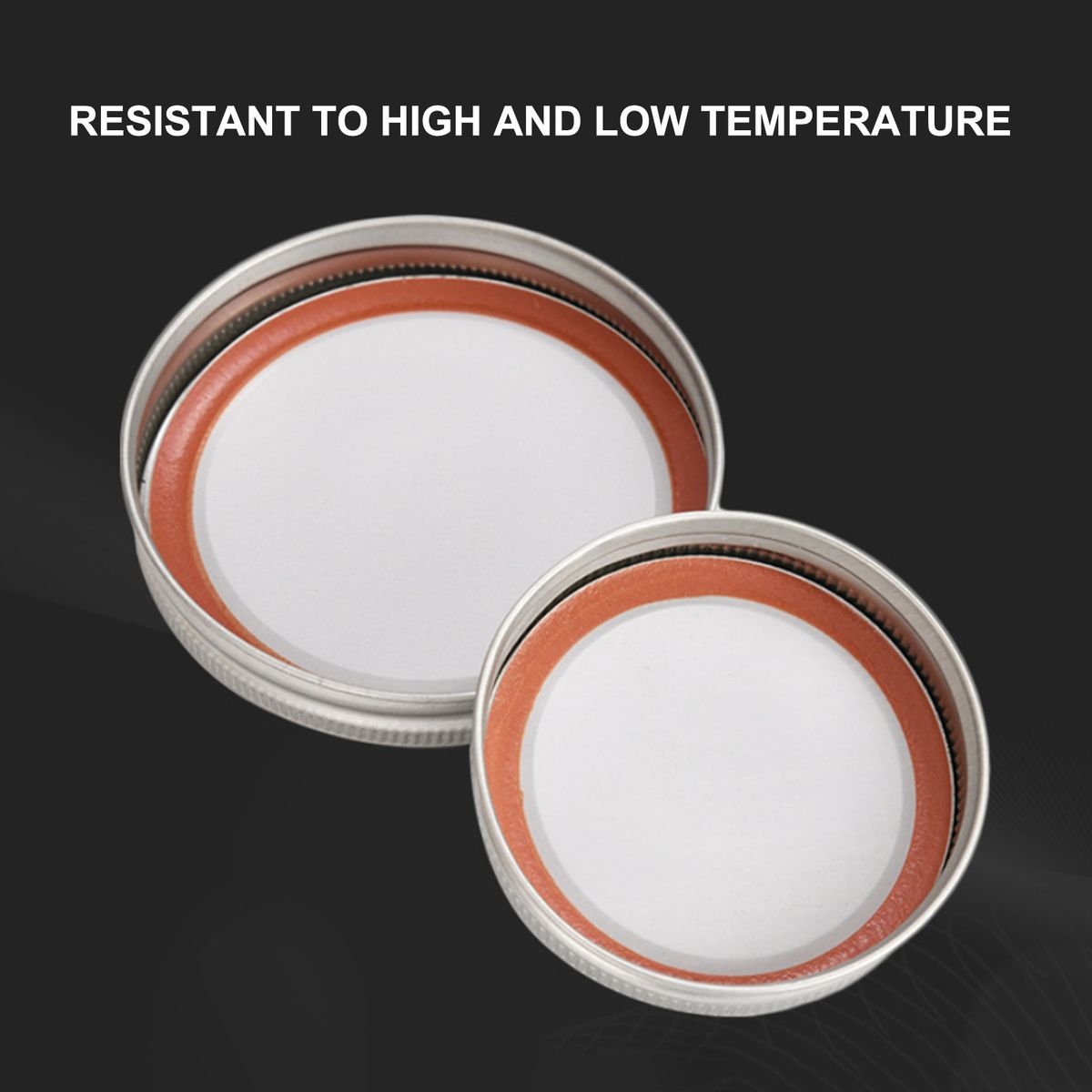 48PCS Canning Lids And Bands For Regular Mouth 70mm Jar