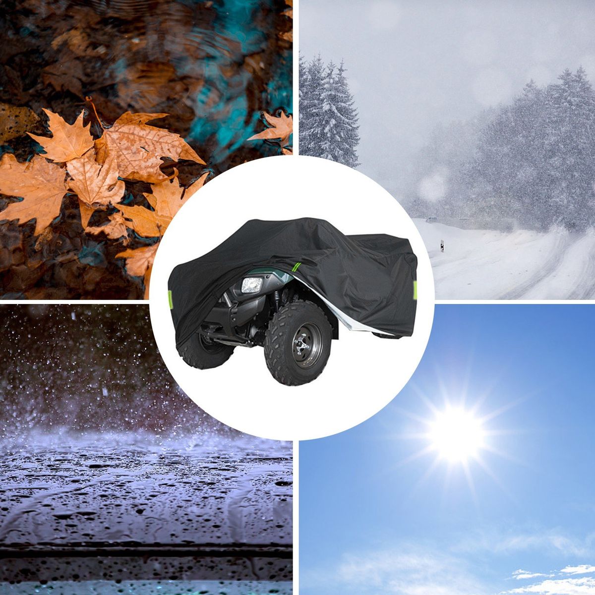 Universal Heavy Duty ATV ATC Cover 190T  Rain Waterproof